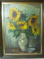 Henry Niestle:
Sonnenblumen
Öl auf Holz, Maße: 83 x 63 cm (ohne Rahmen)
