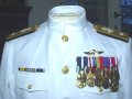 Summer uniform of an Admiral of the U.S.A., with some awards like Liberation of Kuwait Medal

