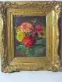 Henry Niestle:
Blumen
Öl auf Holz; Maße: 29 x 22 cm (ohne Rahmen)