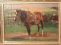 Otto Strützel:
Pferdegespann
Otto Strützel (1885 - 1930), Öl auf Karton, Maße (o. Rahmen) : 40 x 55 cm, unten Mittig signiert, unten rechts datiert