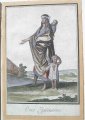 Kupferstich um 1700, Zigeunerin
Altkolorierter Kupferstich um 1700, "Eine Zigeunerin", Maße: 28 x 18,5 cm Bettelnde Zigeunerin mit zwei Kindern. C L. Fecit Das Baltt ist im oberen Bildteil auf einen karton aufgeklebt.