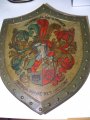 Wappen auf Metall eines Münchner Corps